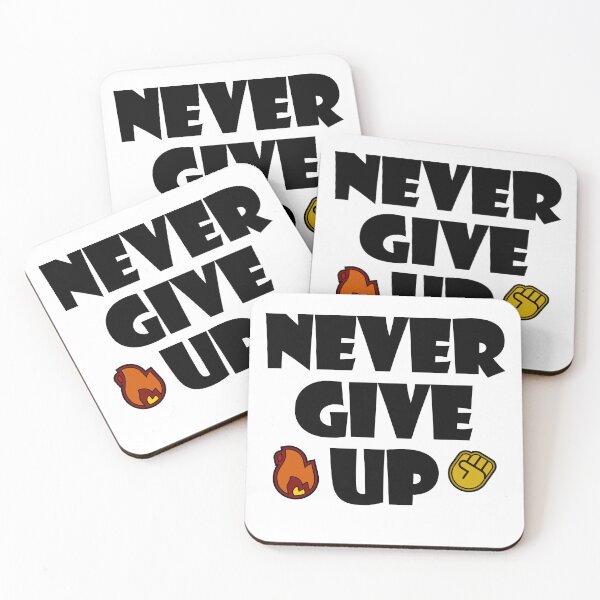 Item preview, Copy of Never give UP - Black designed and sold by MikkySketch.
