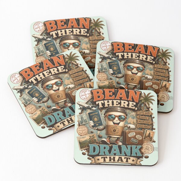 Item preview, Bean There Drank That Funny Coffee Quote designed and sold by pradeepvisuals.