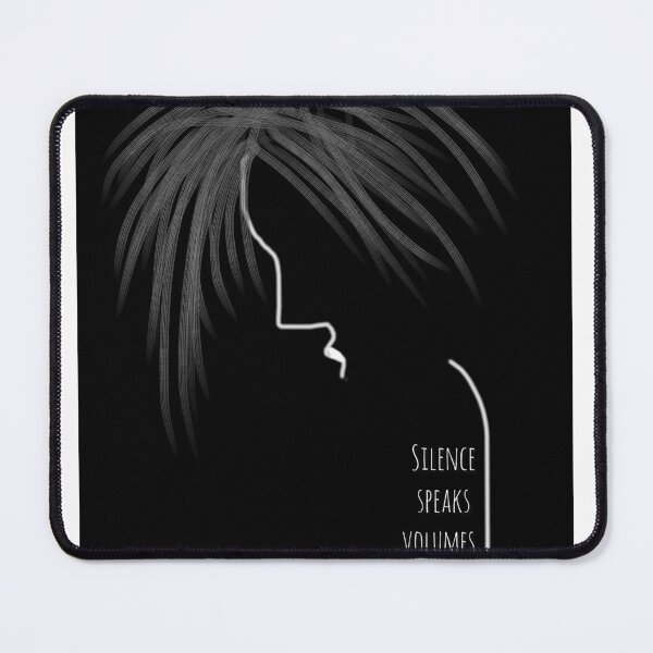 Item preview, Silence Speaks Volumes - Minimalist Profile Sketch designed and sold by FineLineVibes.