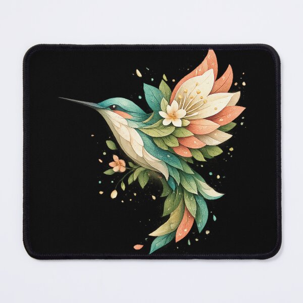 Item preview, Blooming Hummingbird | Floral Paper Cut Art designed and sold by rigelcreation.