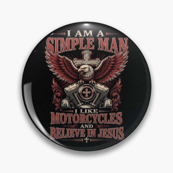 Item preview, I'm A Simple Man I Like Motorcycles And Believe In Jesus designed and sold by OlakunleOloroz.