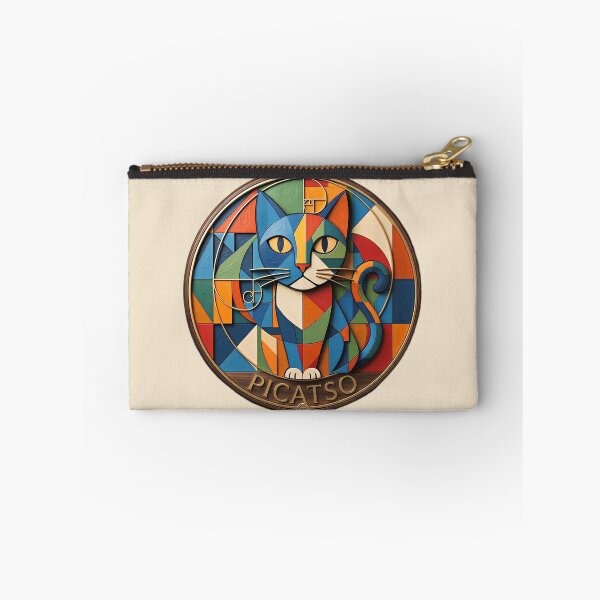 Item preview, Colorful Cubist Cat Art Design Picatso Funny Cat in Cubist Style designed and sold by gear-posters.
