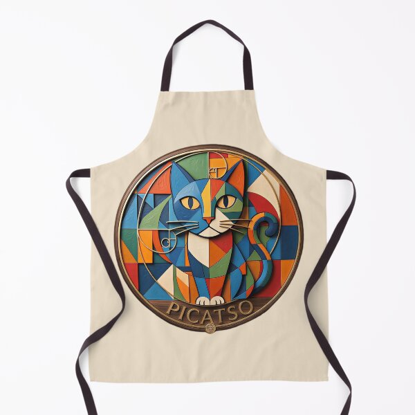 Item preview, Colorful Cubist Cat Art Design Picatso Funny Cat in Cubist Style designed and sold by gear-posters.
