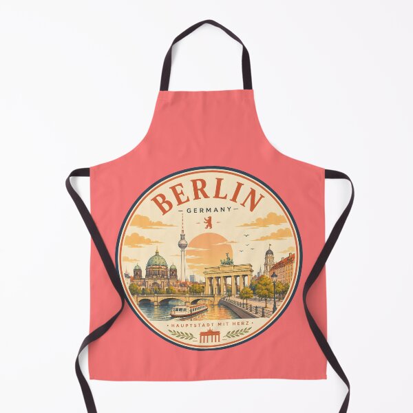 Item preview, Vintage Berlin Germany Travel Landmark Sunset Cityscape Art designed and sold by TAOptimus .