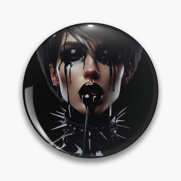 Item preview, Gothic Girl Licking Black Lollipop designed and sold by Voodoo Store Paranormal Collections.