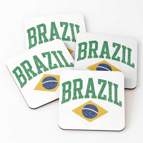 Item preview,  Brazil Flag Vintage Varsity Retro Pride Gift Design designed and sold by UrbanPrintVibes.