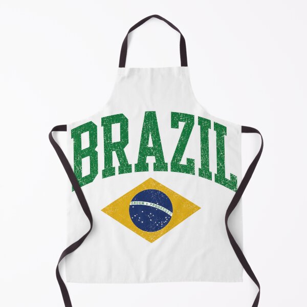 Item preview, Brazil Flag Vintage Varsity Retro Pride Gift Design designed and sold by UrbanPrintVibes.
