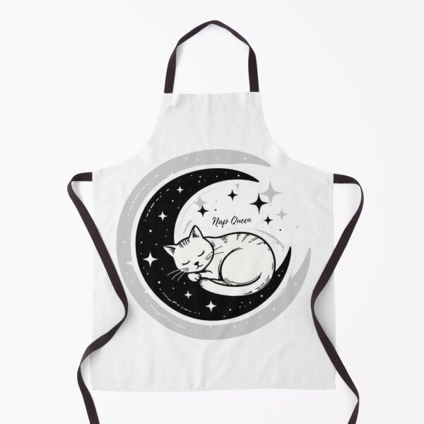 Item preview, Nap Queen Funny Cat Moon Illustration designed and sold by SKSSTYLe.