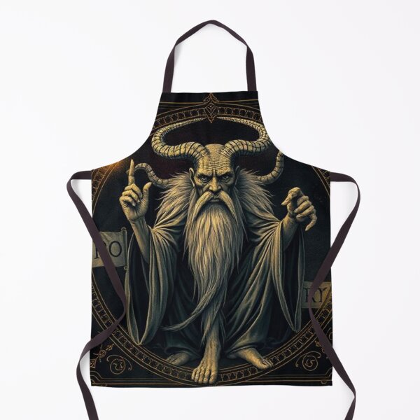 Item preview, Evil old man with ram's horns – Fantasy illustration designed and sold by RAISC.