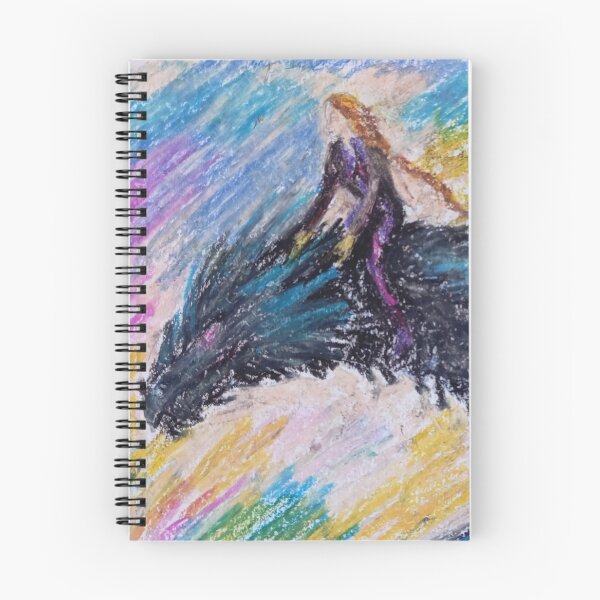 Item preview, Colorful Dragon Portrait oil Pastel designed and sold by nuriart.