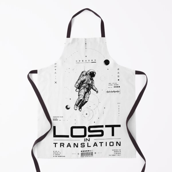 Item preview, Lost in Translation Astronaut Space Graphic designed and sold by thesmokeydogs.