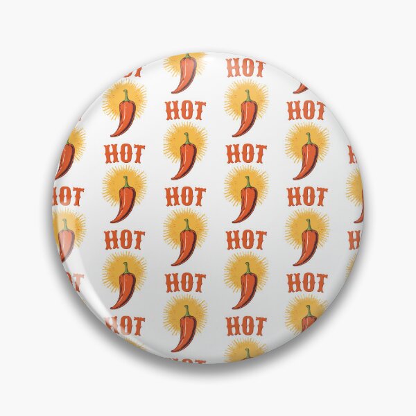 Item preview, Hot Chili Pepper Badge – Spicy Vintage Design designed and sold by katiecorners.