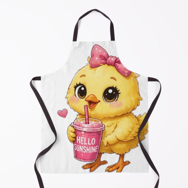 Item preview, Cute Chick Drinking Juice designed and sold by DailyDoodlesBySumbul.