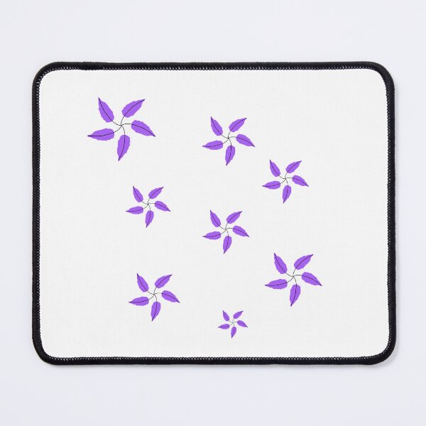 Item preview, seamless floral pattern with abstract purple leaves, hand-drawn graphic art designed and sold by MagicMaker1984.