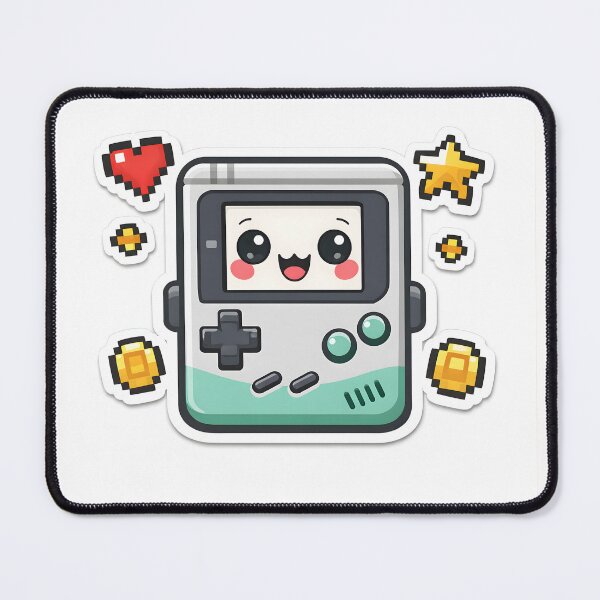 Item preview, Kawaii Gameboy Retro Gaming Aesthetic Pixel Art Sticker designed and sold by yanejoy.