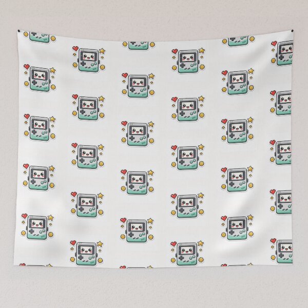 Item preview, Kawaii Gameboy Retro Gaming Aesthetic Pixel Art Sticker designed and sold by yanejoy.