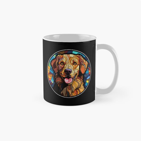 Item preview, Australian Retriever Dog Stained Glass Leadlight Artistic Design Mom Dad designed and sold by rafaeltto.