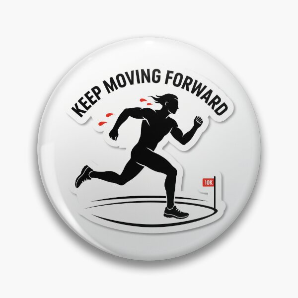 Item preview, Keep Moving Forward Runner Silhouette designed and sold by NiftyWrx.