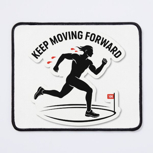 Item preview, Keep Moving Forward Runner Silhouette designed and sold by NiftyWrx.