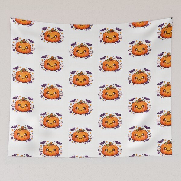 Item preview, Kawaii Halloween Pumpkin Cute Spooky Sticker Planner Art designed and sold by yanejoy.