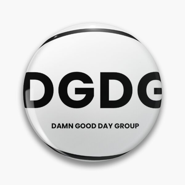 Item preview, DGDG Damn Good Day Group sticker designed and sold by DuesArt.