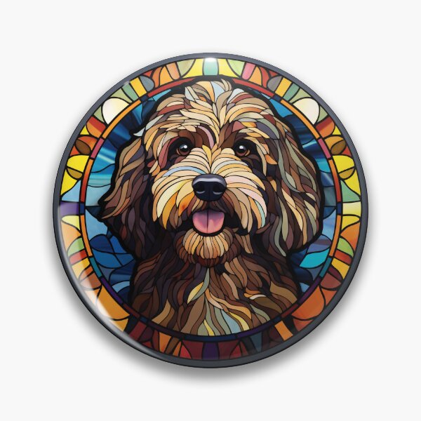 Item preview, Barbet Stained Glass Leadlight Artistic Design Mom Dad designed and sold by rafaeltto.