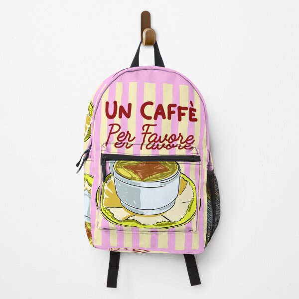Item preview, Un Caffè Per Favore Affogato Stripes Preppy Italian Coffee designed and sold by MaiZephyr.