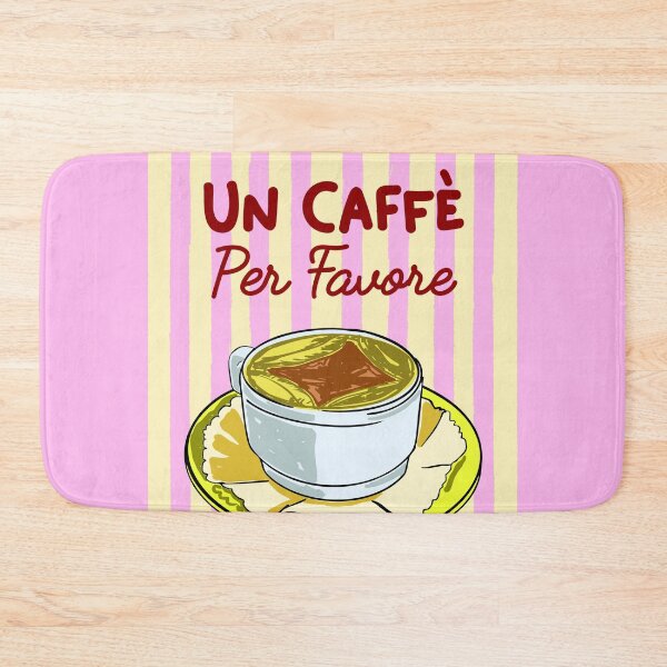 Item preview, Un Caffè Per Favore Affogato Stripes Preppy Italian Coffee designed and sold by MaiZephyr.