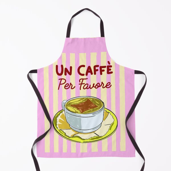 Item preview, Un Caffè Per Favore Affogato Stripes Preppy Italian Coffee designed and sold by MaiZephyr.
