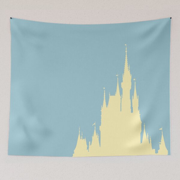 Item preview, Magic Castle Silhouette Blue and Yellow designed and sold by FandomTrading.