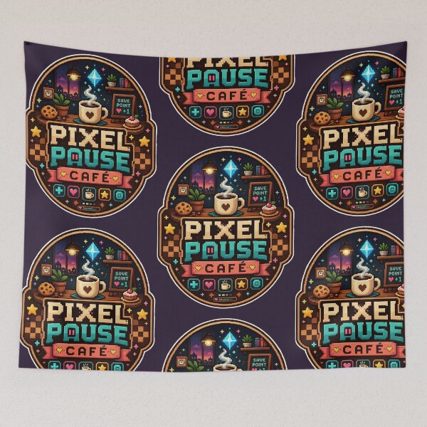 Item preview, Pixel Pause Café designed and sold by Tharaazu.