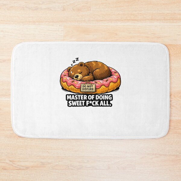 Item preview, Funny Lazy Bear Sleeping Meme Sticker designed and sold by MIROUZ2000.