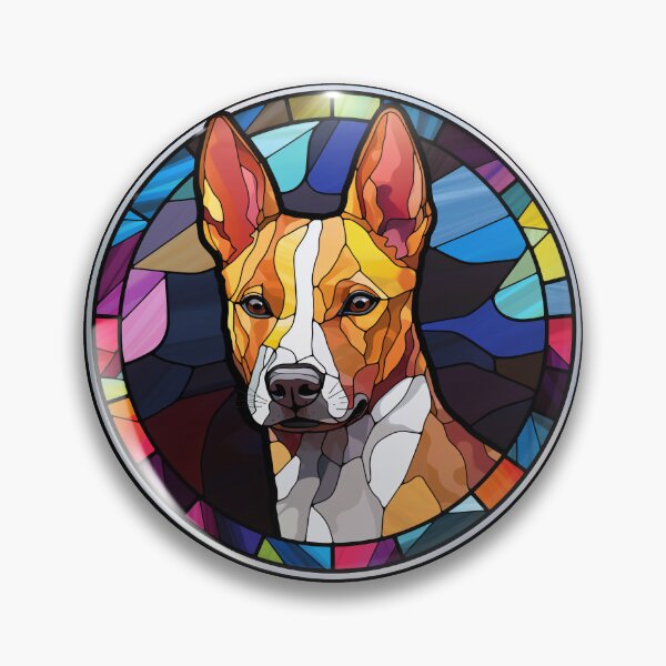 Item preview, Basenji Dog Stained Glass Leadlight Artistic Design Mom Dad designed and sold by rafaeltto.