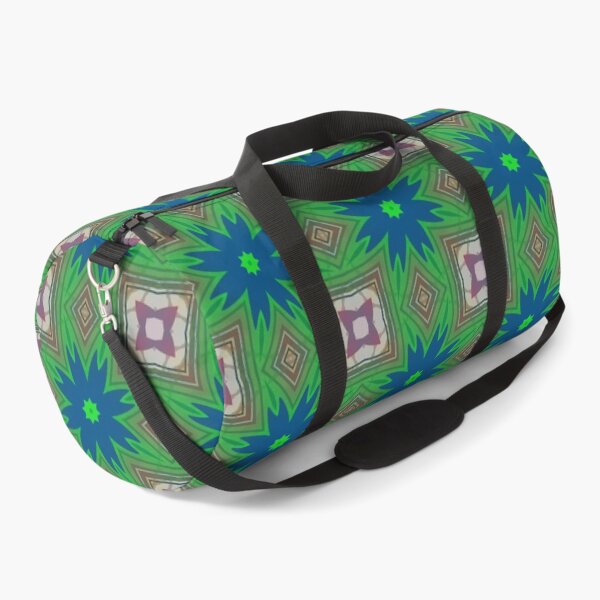 Item preview, Blue Floral Geometric Pattern in Green and Abstract Mosaic Design designed and sold by SweetLilith.