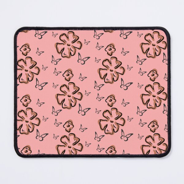 Item preview, Terracotta Blooms and Butterflies on Soft Pink Pattern designed and sold by SeJaa.