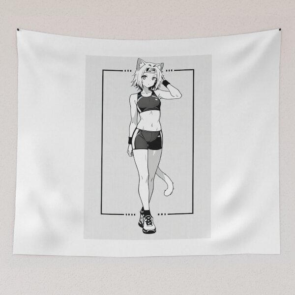 Item preview, Art - Anthropomorphic Cat, Dynamic Sports Figure designed and sold by AnimeShin.