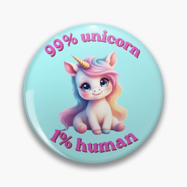 Item preview, 99 Percent Unicorn 1 Percent Human Whimsical Magic designed and sold by TheFrameVault.