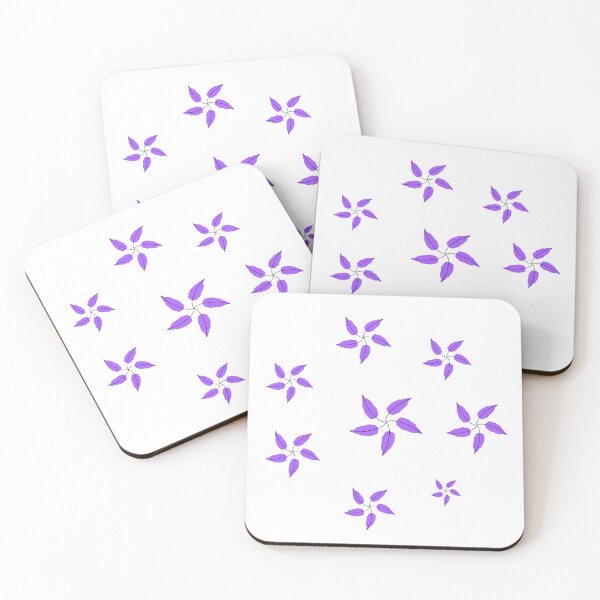Item preview, seamless pattern with abstract purple leaves, hand-drawn graphic art designed and sold by MagicMaker1984.