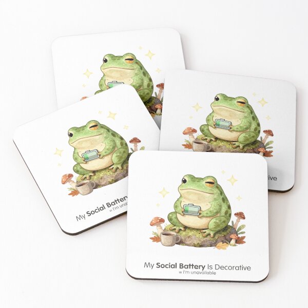 Item preview, My Social Battery Is Decorative – I'm Unavailable | Funny Introvert Meme designed and sold by Cozy Chaos Studio Co.