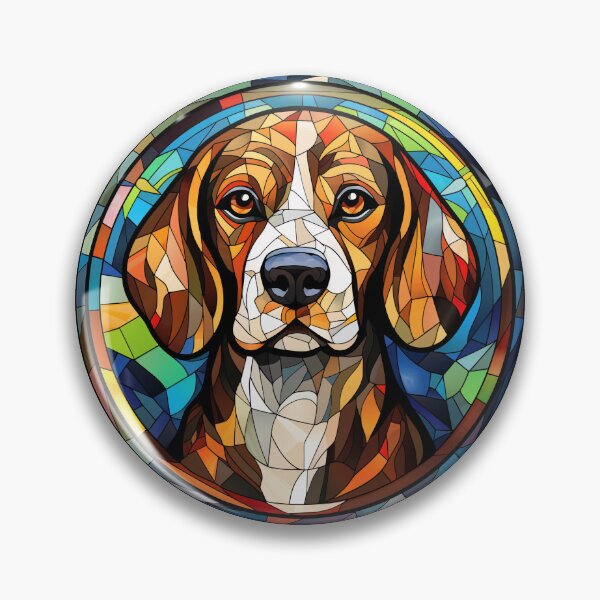 Item preview, Beagle Stained Glass Leadlight Artistic Design Mom Dad designed and sold by rafaeltto.