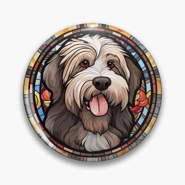 Item preview, Bearded Collie Dog Stained Glass Leadlight Artistic Design Mom Dad designed and sold by rafaeltto.
