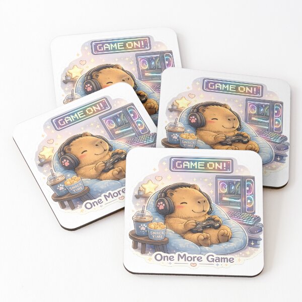 Item preview, Cozy Gamer Capybara Sticker designed and sold by loukaidigitals.