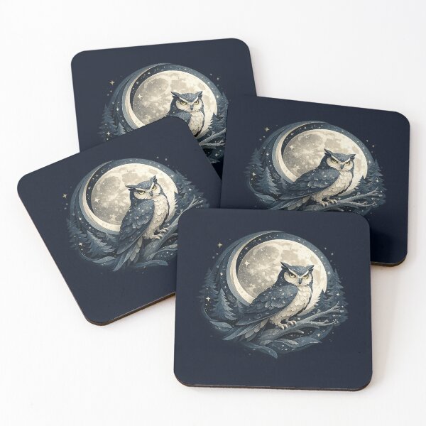 Item preview, Night Owl | Moonlit Paper Cut Art designed and sold by rigelcreation.