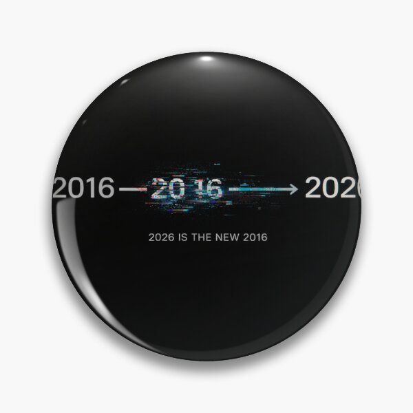 Item preview, 2026 is the New 2016 | Minimal Glitch Timeline Streetwear Design designed and sold by Rolta.