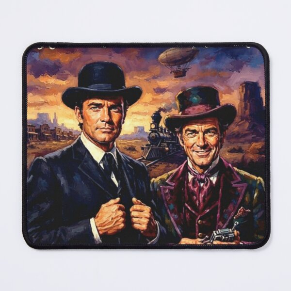 Item preview, The Wild Wild West Retro Steampunk Sci-Fi Western Secret Service Tribute Art TV Show Poster designed and sold by Art's Diner.