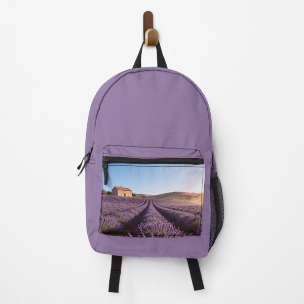 Item preview, Serene Lavender Fields with Rustic Stone House photo on designed and sold by Dezinix.