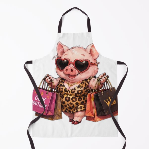 Item preview, Fashion Pig Shopping Queen designed and sold by DailyDoodlesBySumbul.