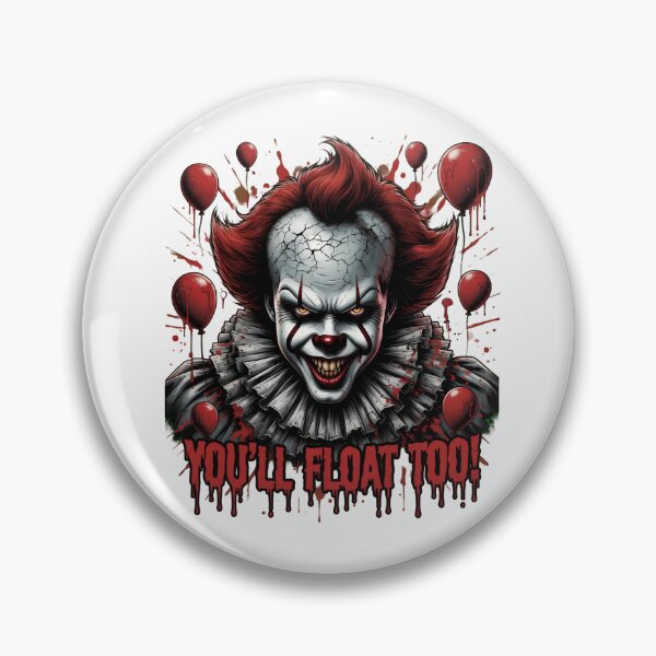 Item preview, Creepy Clown You'll Float Too Horror Design designed and sold by TshirtsOnline-.