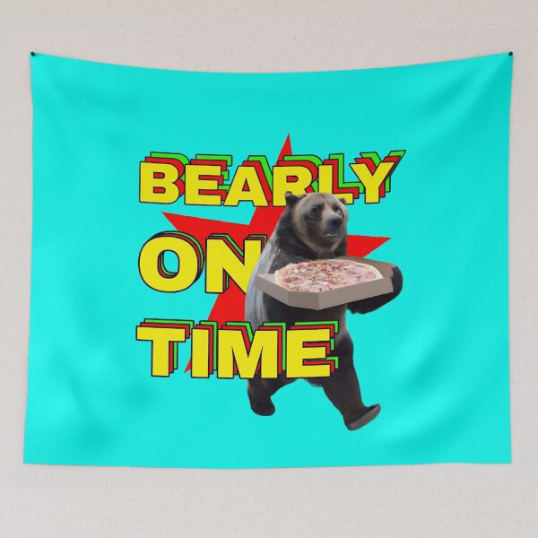 Item preview, Bearly On Time Pizza Delivery designed and sold by LindenMuse.