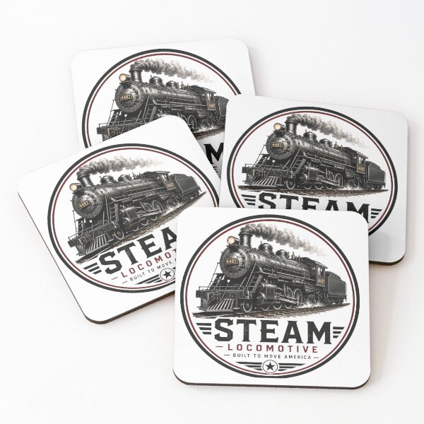 Item preview, Vintage Steam Locomotive Railroad Train | Classic American Rail Engine T-Shirt designed and sold by Diesel outlaw .